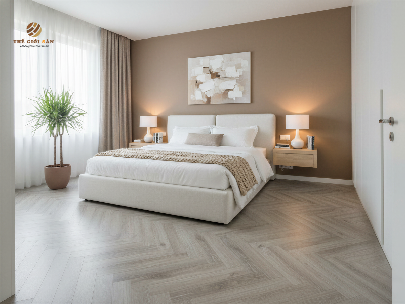 Sàn gỗ có trống nồm ẩm hoàn toàn không