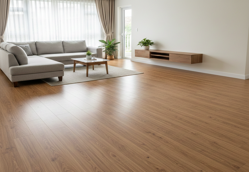 sàn gỗ ở chung cư