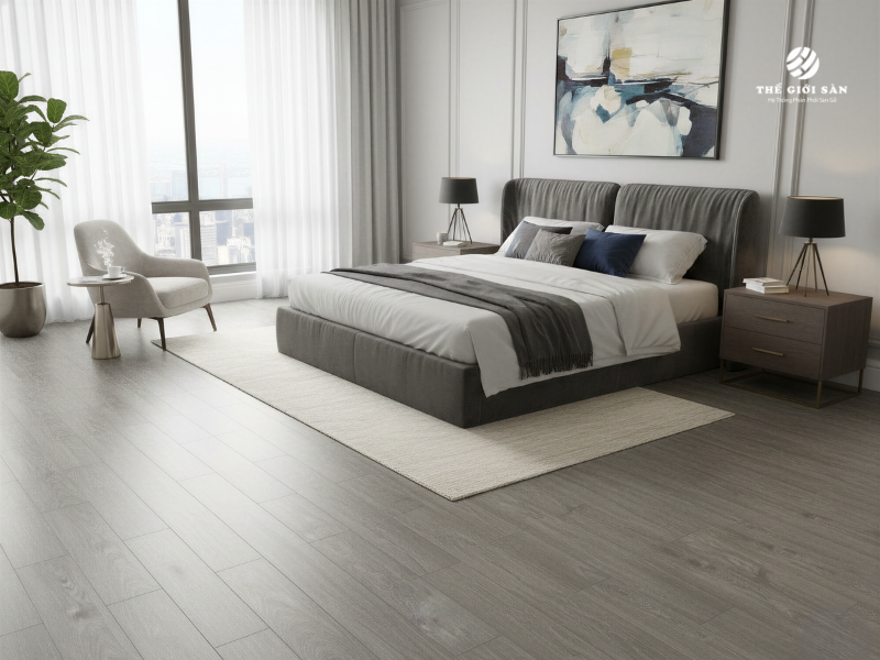 Vì sao nên dùng sàn gỗ cho phòng ngủ