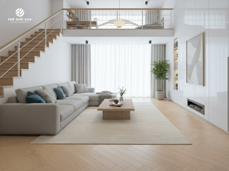 Nhà tầng trệt có nên lát sàn gỗ không