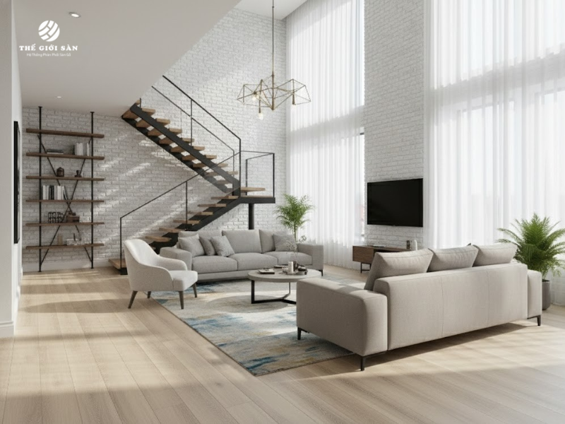 Sàn gỗ cho nhà tầng trệt – Cách chọn bền và ổn định