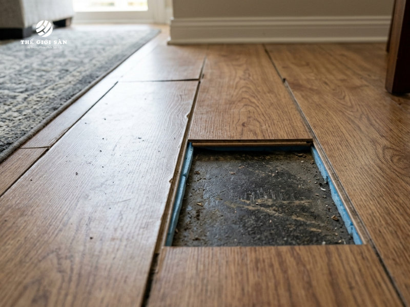 Nguyên nhân sàn gỗ bị hở hèm