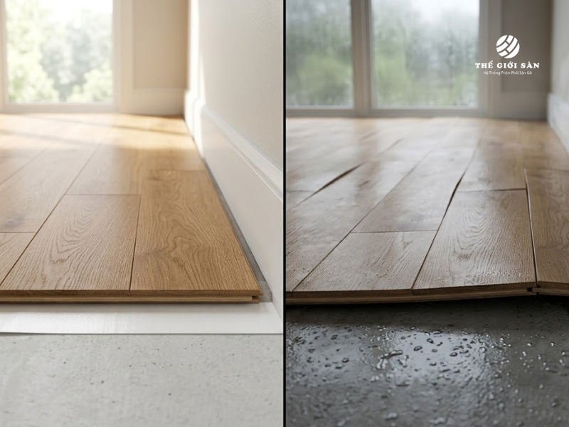 Nguyên Nhân Sàn Gỗ Bị Phồng